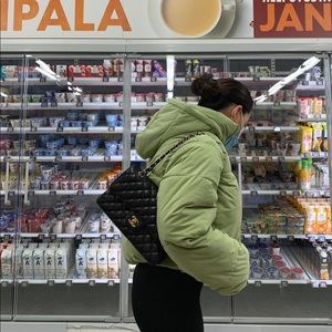 Sage Green Puffer Jacket SZ Medium BNWT